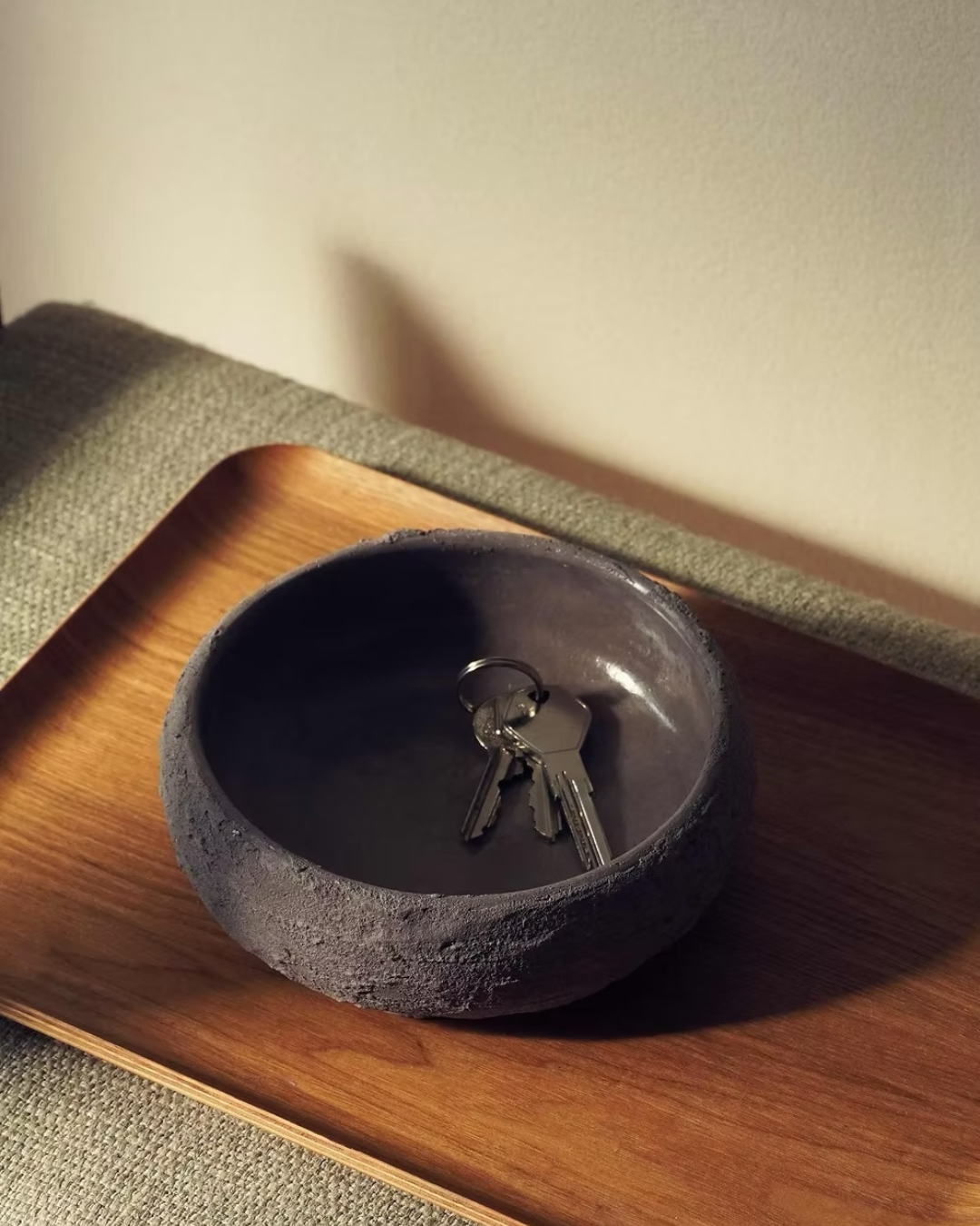 Vacía bolsillos decorativo en concreto