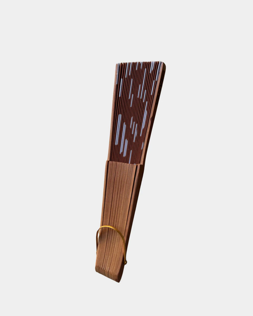 Abanico de madera con lunares — Polka Dot