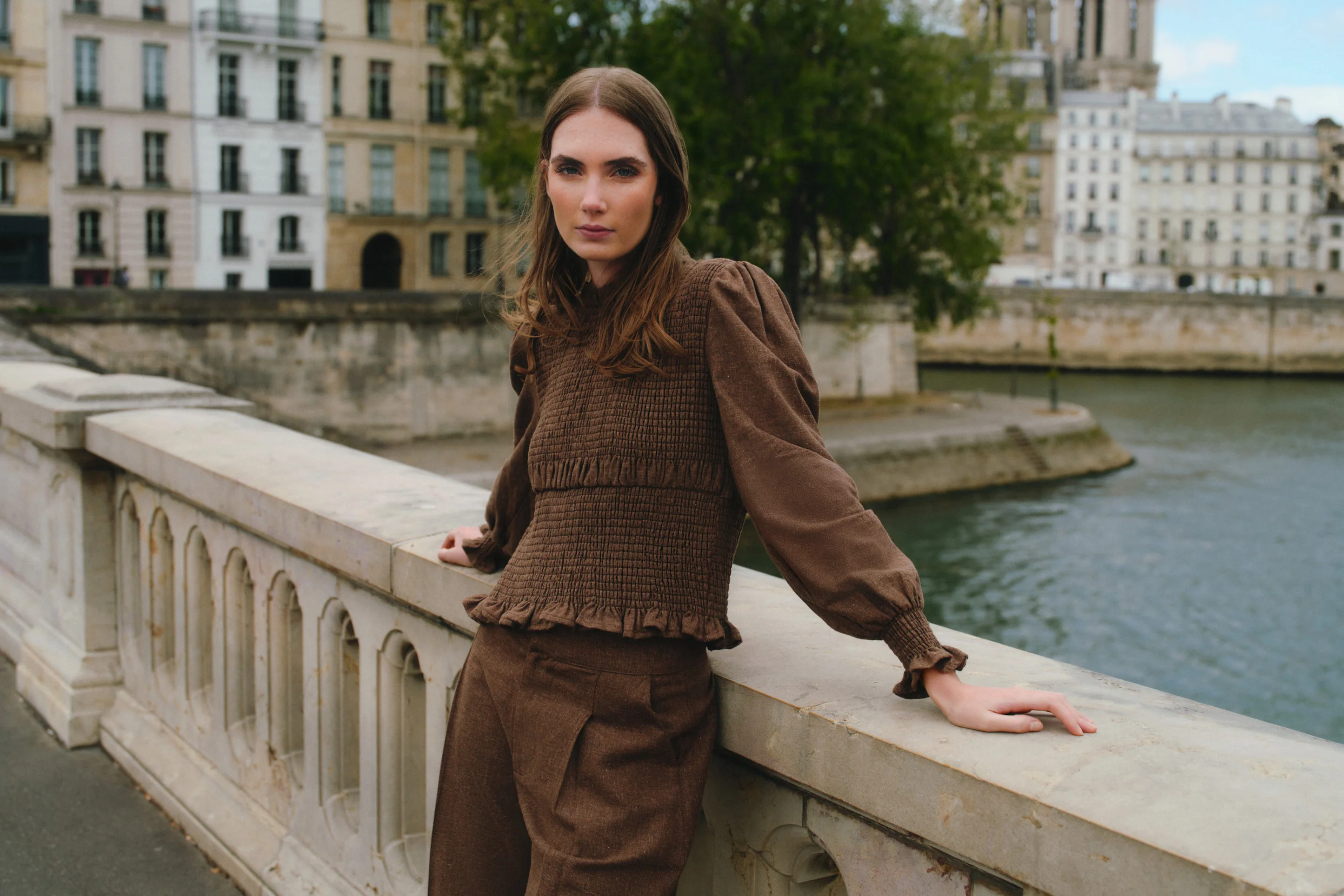 Rouri Blouse Hailey Chocolate
