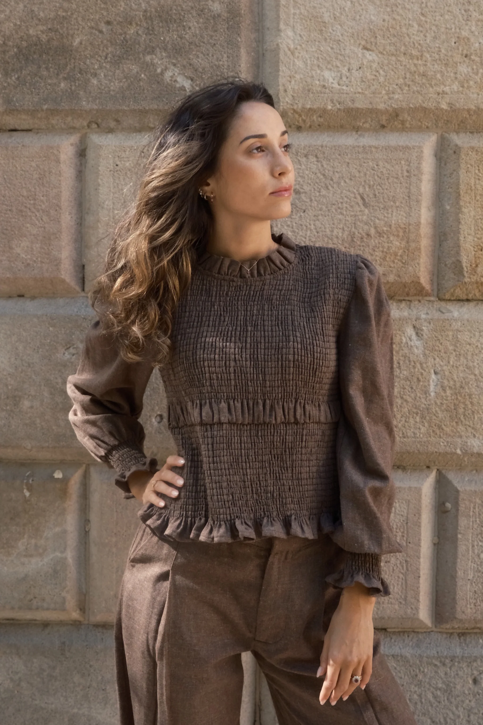 Rouri Blouse Hailey Chocolate