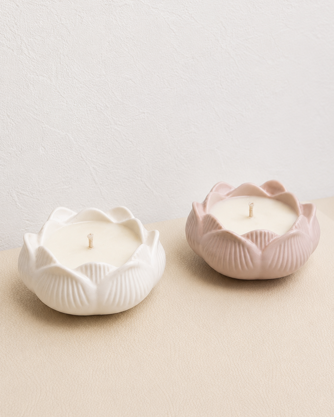 Vela aromática en forma de flor de loto