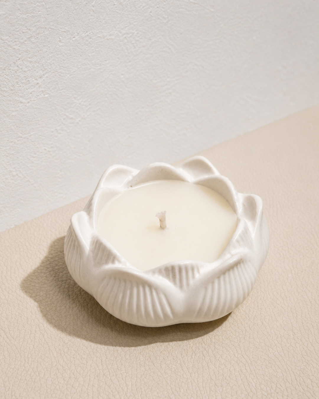 Vela aromática en forma de flor de loto