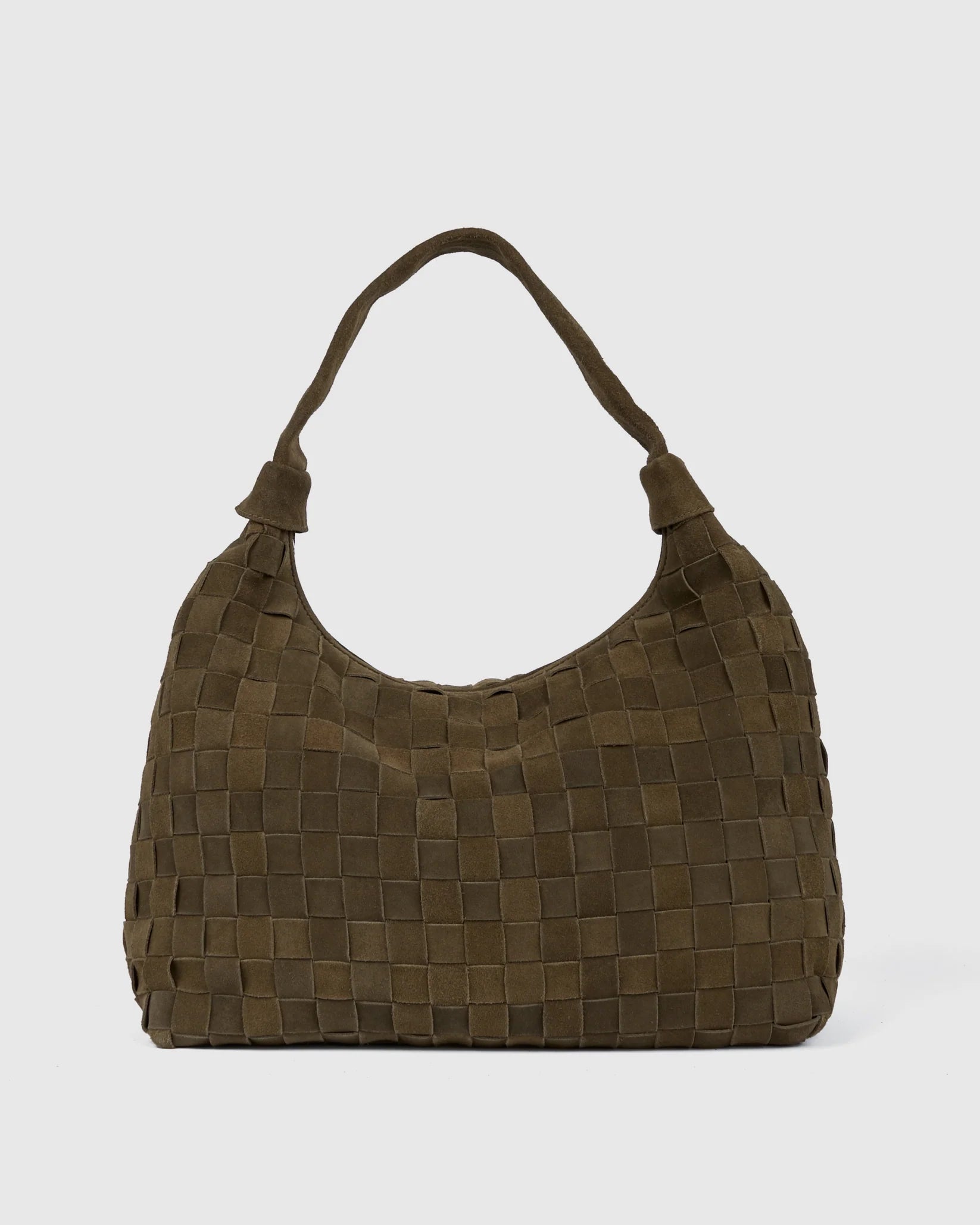 Cartera de cuero trenzada
