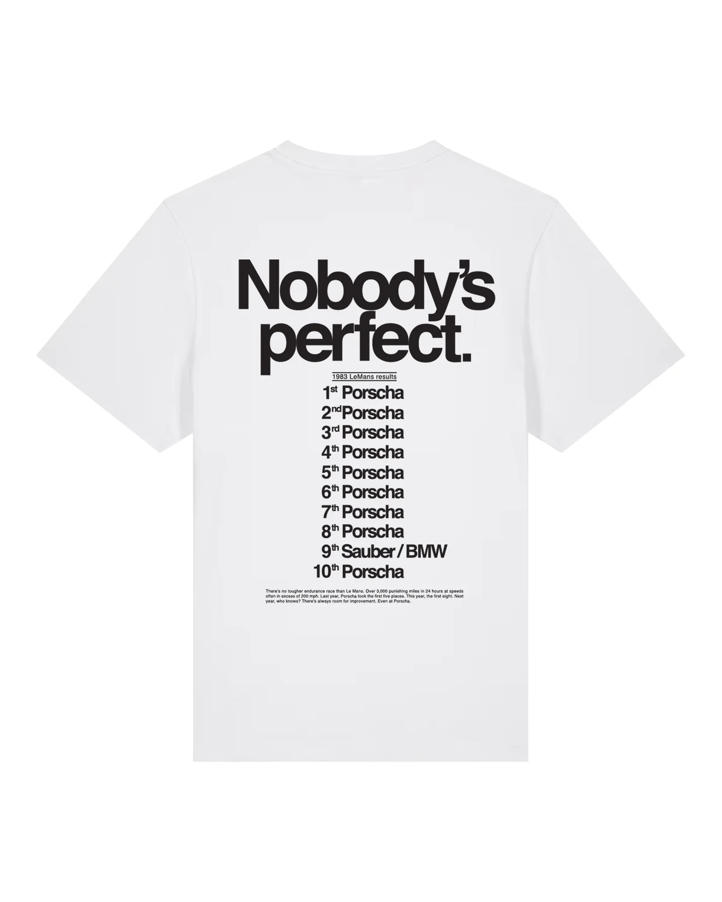 The Nobody's Perfect Tee l Camiseta SETTE
