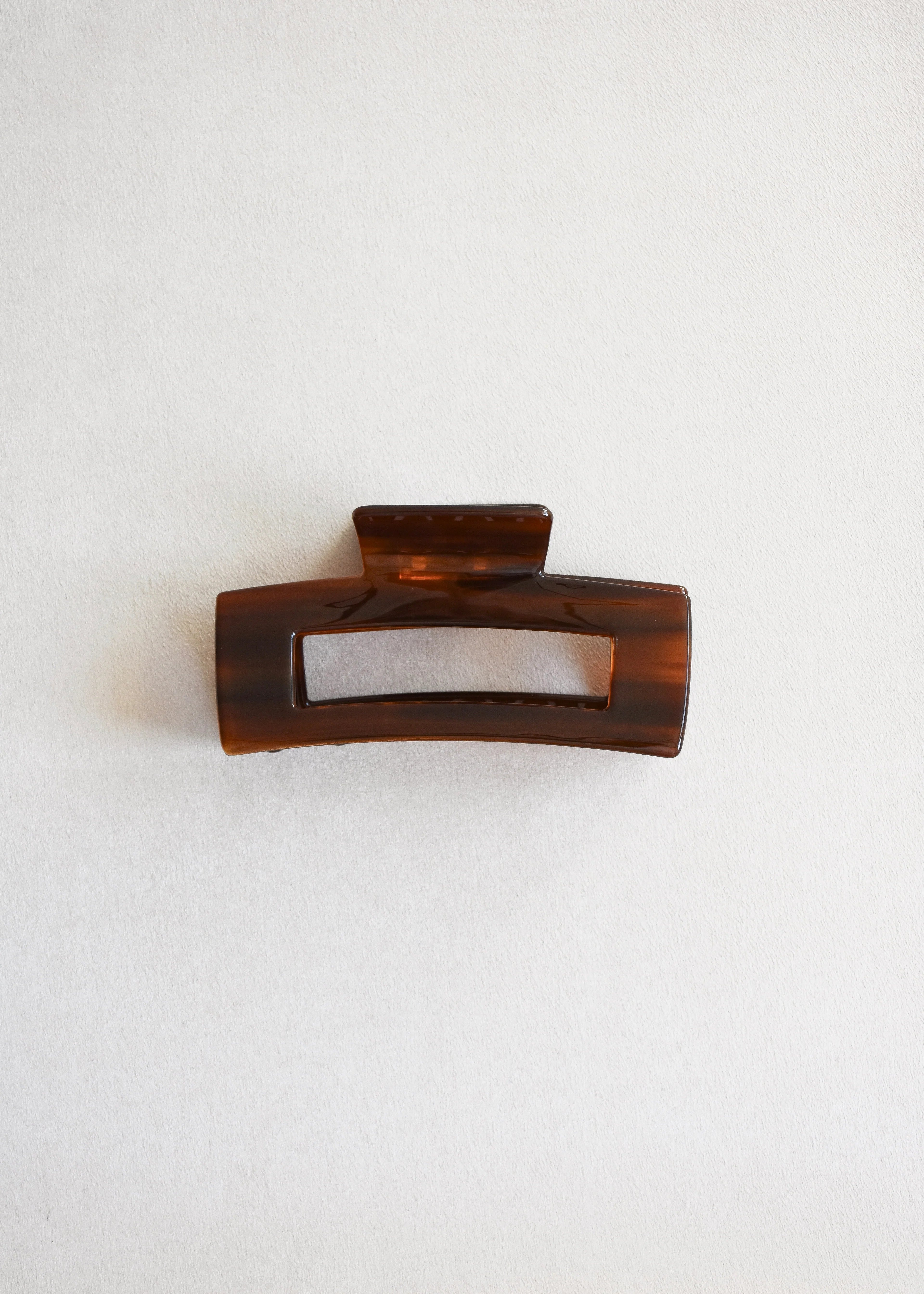 Pinza de pelo Avellana — Pinza de acetato carey marrón