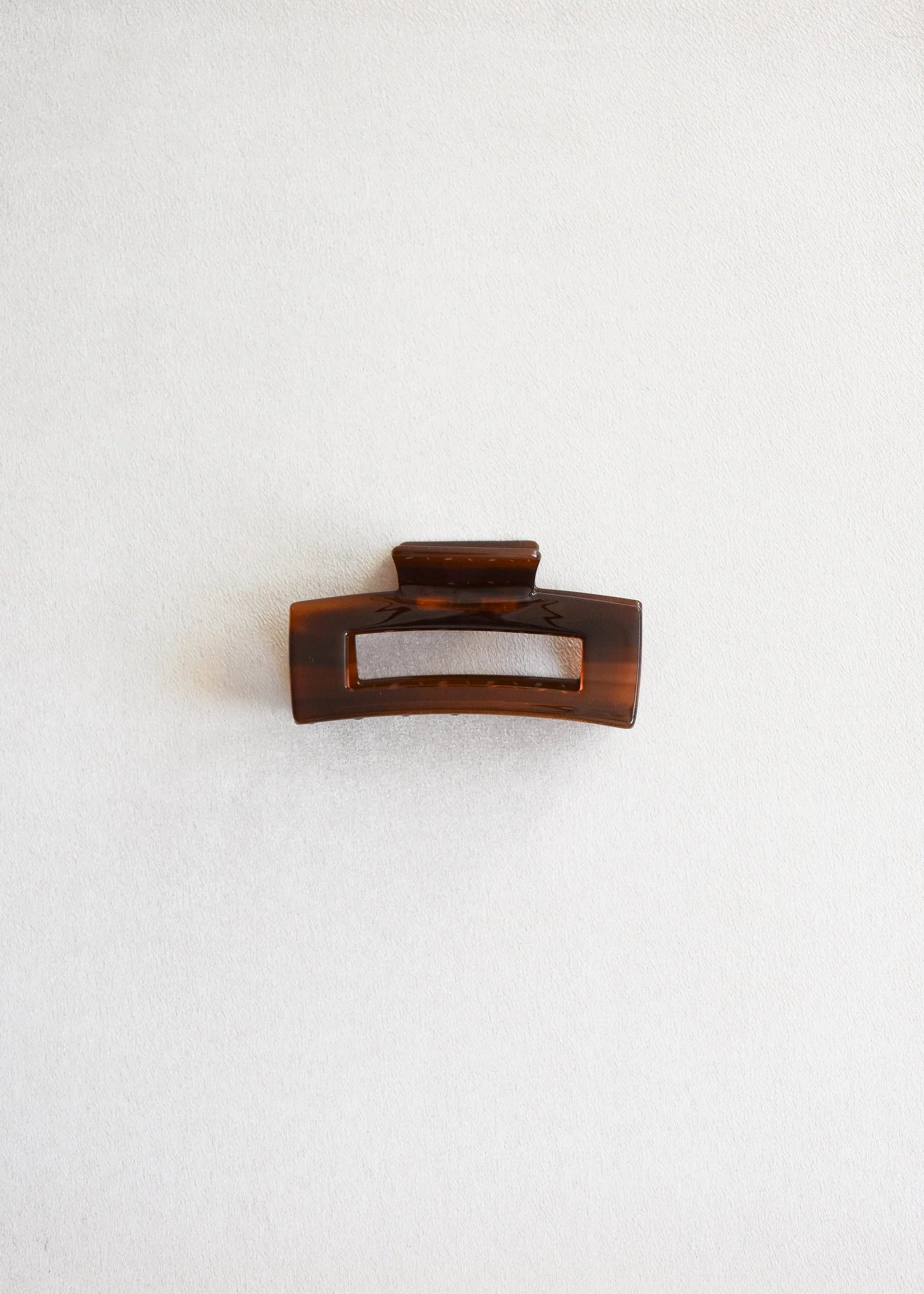 Pinza de pelo Avellana — Pinza de acetato carey marrón