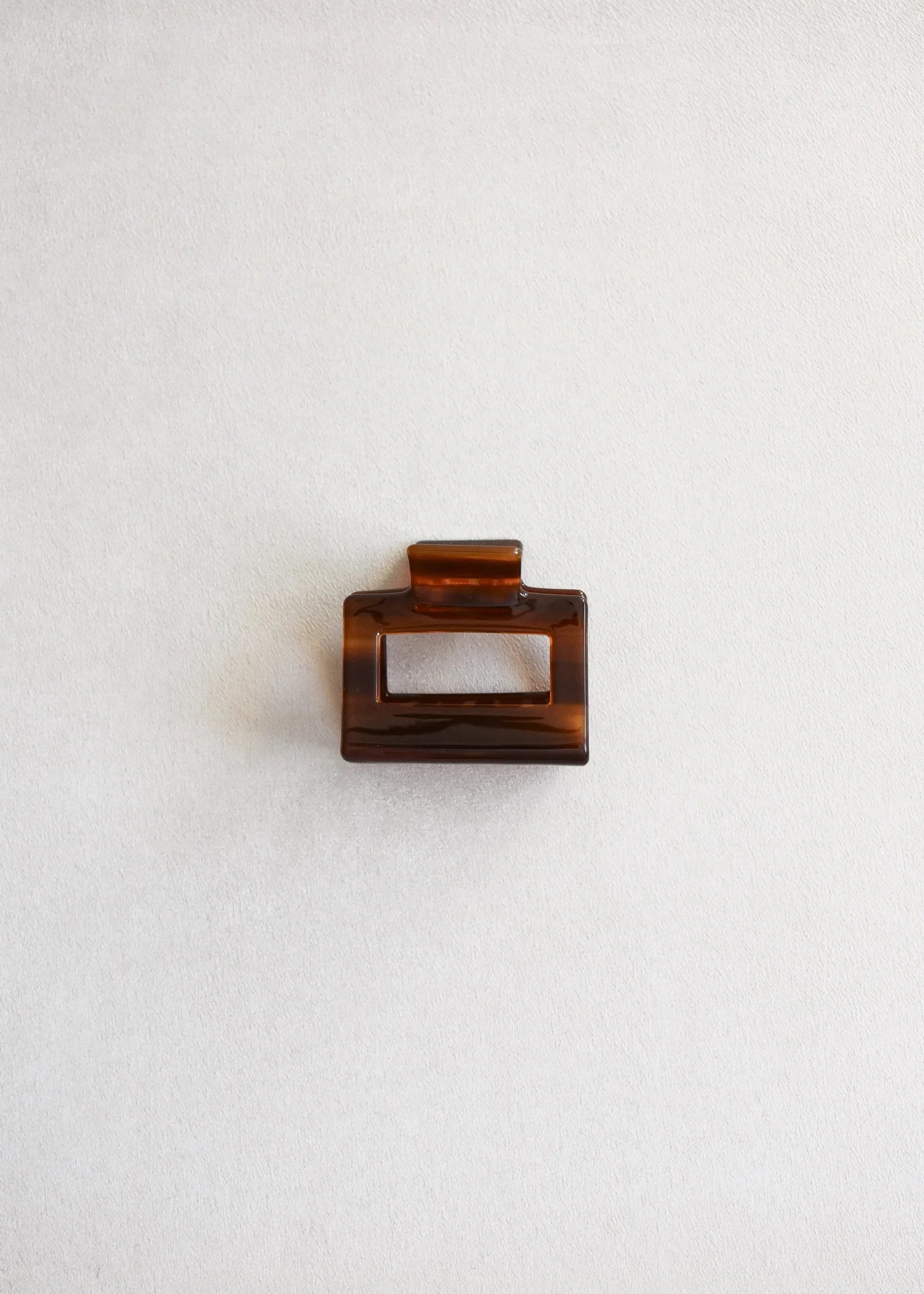 Pinza de pelo Avellana — Pinza de acetato carey marrón